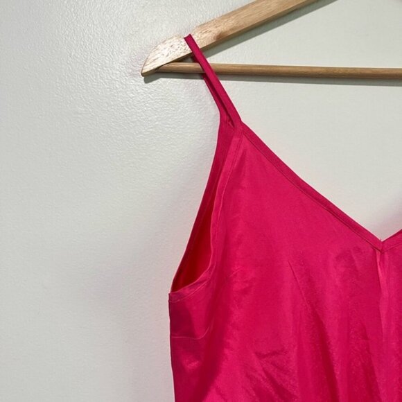 Hot Pink Spaghetti Strap Sleeveless Jumpsuit with Pockets – Size M - Picture 11 of 11